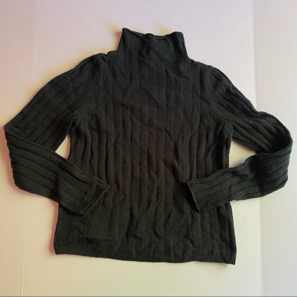 Madewell Sweaters - Madewell Evercrest Turtleneck Mock Neck Sweater Forest Green Alpaca Wool Blend M